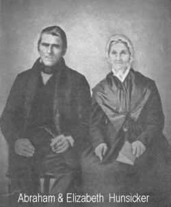 Abraham Hunsicker married Elizabeth Alderfer